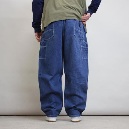Denim carpenter skate jeans W42L29 loose Blue Real Work Wear cargo pants