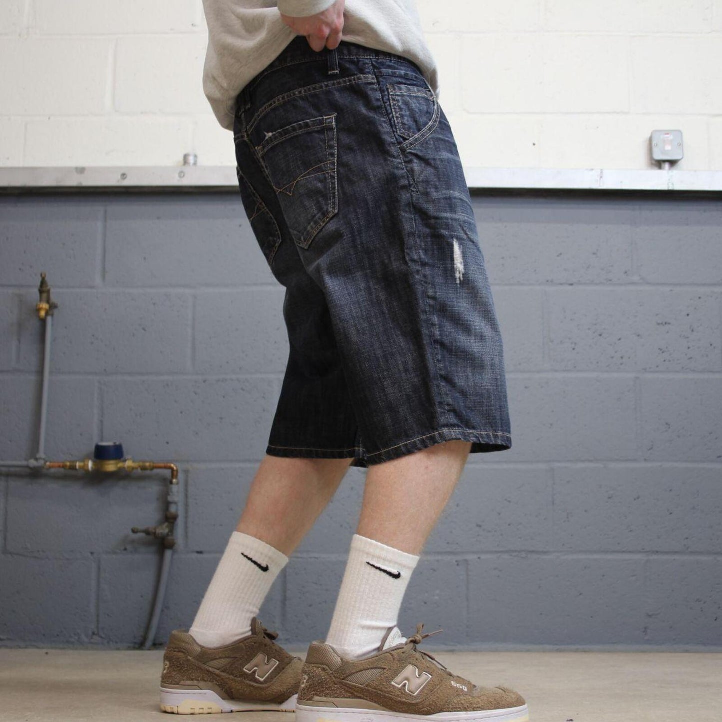 Just Jeans denim Y2k shorts blue W34 summer festival jorts skater