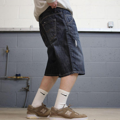 Just Jeans denim Y2k shorts blue W34 summer festival jorts skater