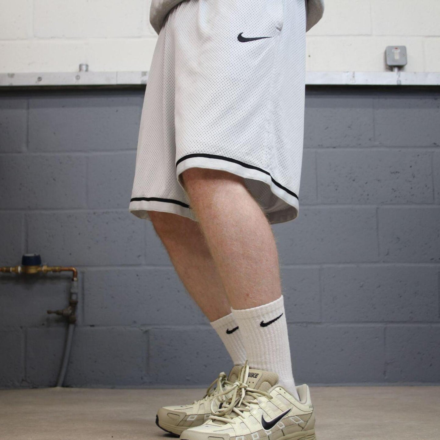 Loose Nike sports shorts y2k grey Basketball style comfy loose floaty summer gym shorts