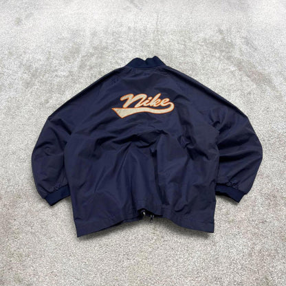 00s Nike technical windbreaker jacket M men's y2k style navy full zip coat