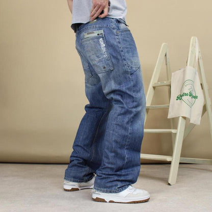 Blue Ecko Unltd jeans W38L33 embroidered y2k style