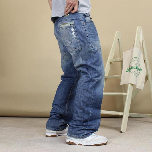 Blue Ecko Unltd jeans W38L33 embroidered y2k style