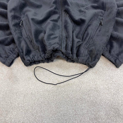 Grey Columbia technical zip up fleece Large y2k style autumn adjustable waist