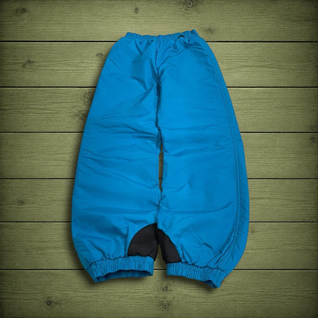Columbia waterproof pants women's y2k blue insulated technical snow trousers