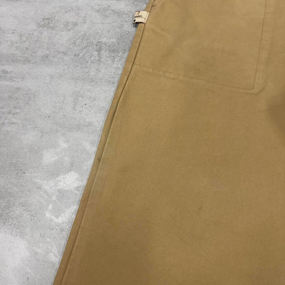 Y2K baggy jeans State Property W36L32 tan wide leg 90s skater style jeans casual streetwear autumn