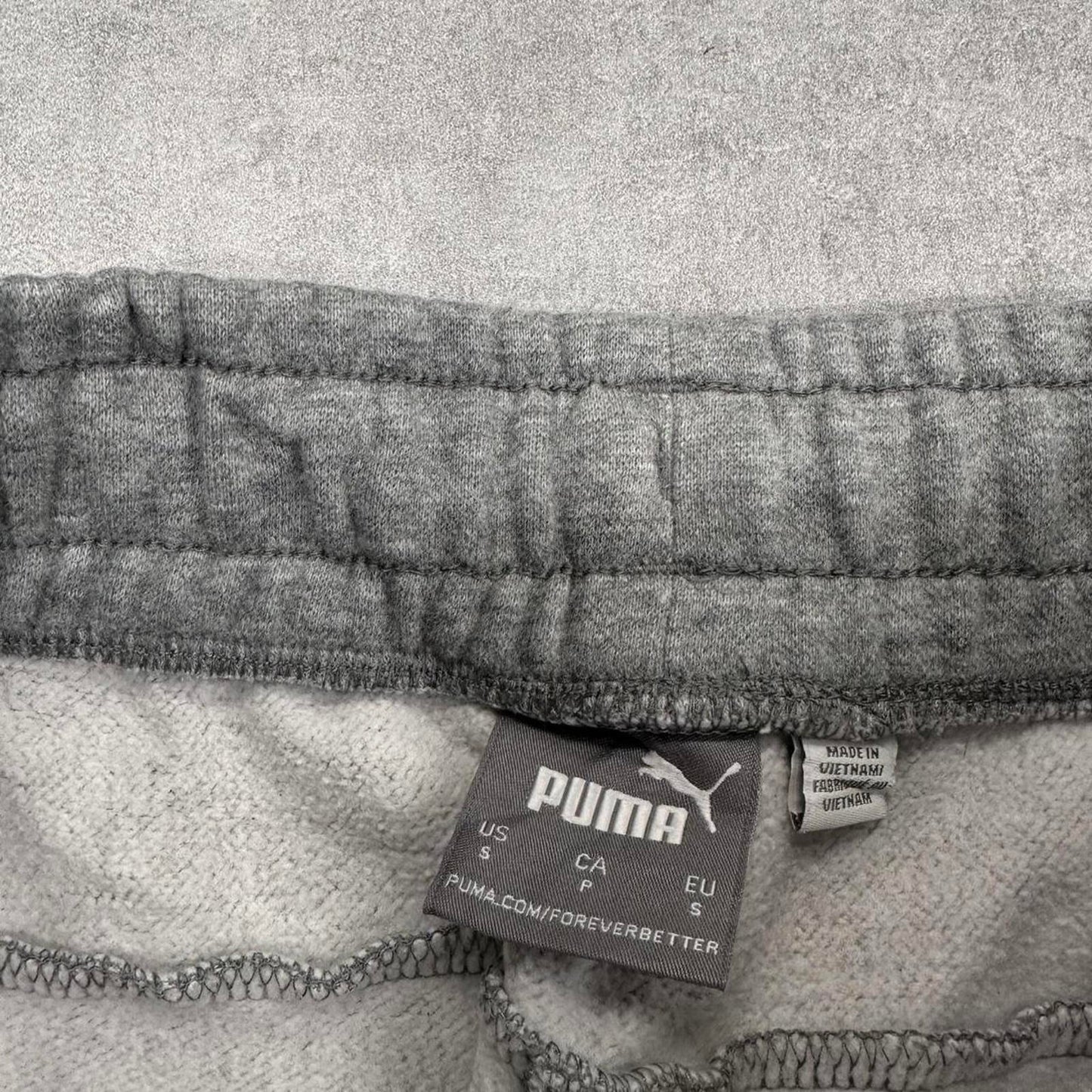 Y2k Grey Puma joggers S gym comfy sweatpants drawstring waist