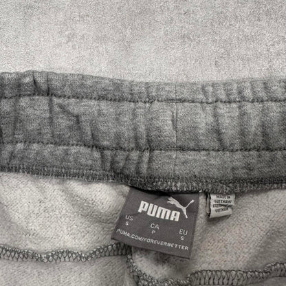 Y2k Grey Puma joggers S gym comfy sweatpants drawstring waist