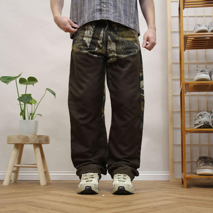 Vintage wrangler pro gear Realtree camo jeans Straight leg camouflage utility combat trousers