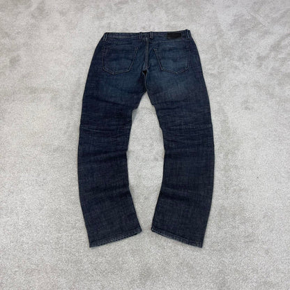 Blue Guess jeans size W33L32 y2k 90s style denim pants slim tapered