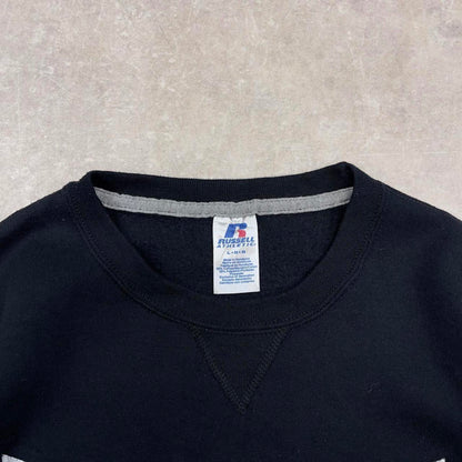 Black vintage Russell sweatshirt L