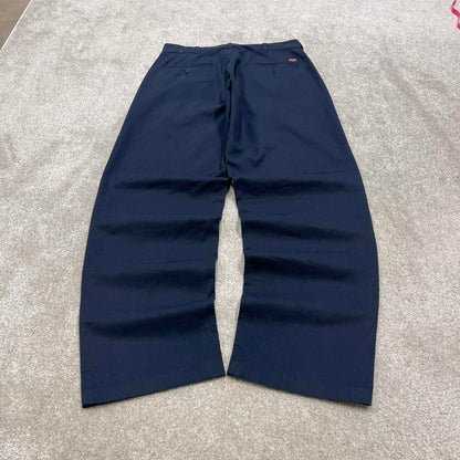 Navy Red Kap pants W30L32 loose y2k chino style skate trousers patch logo