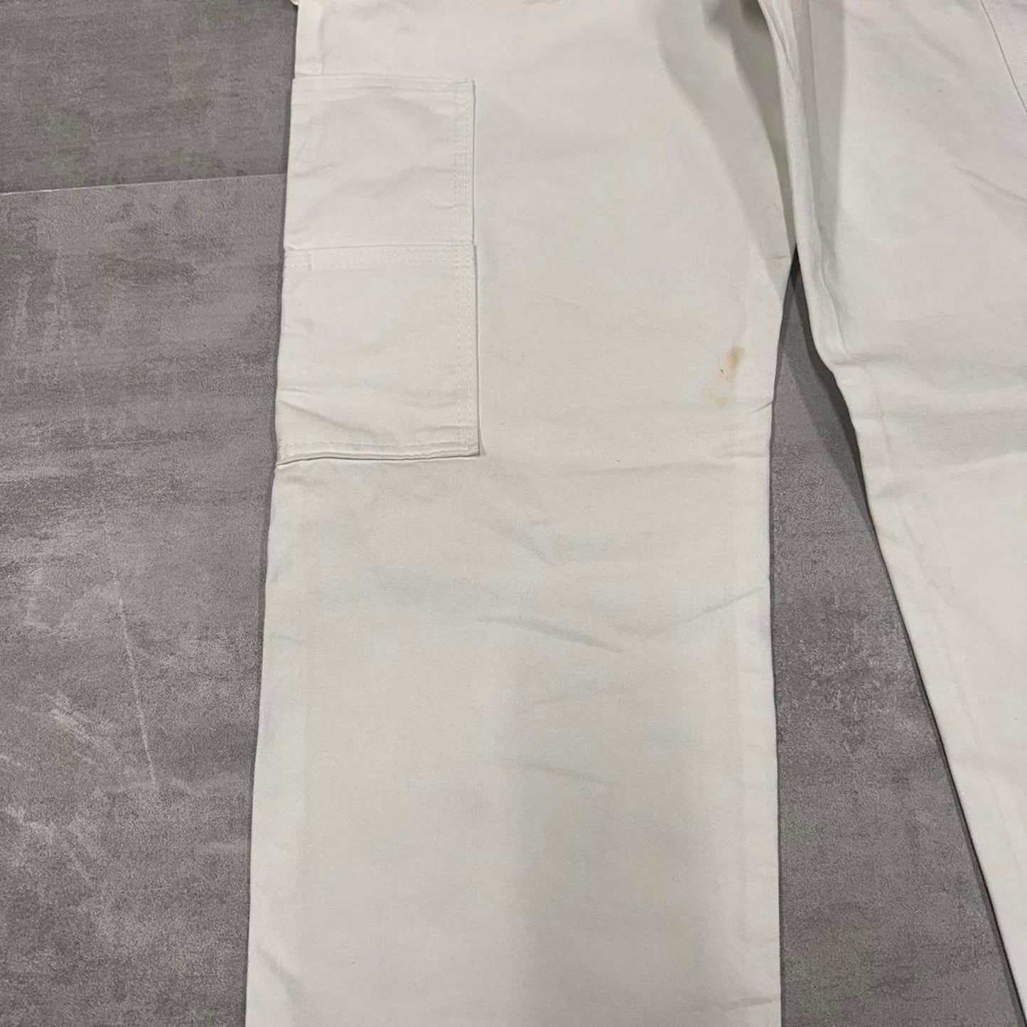 White Dickies carpenter pants W36L32 loose painter work cargos