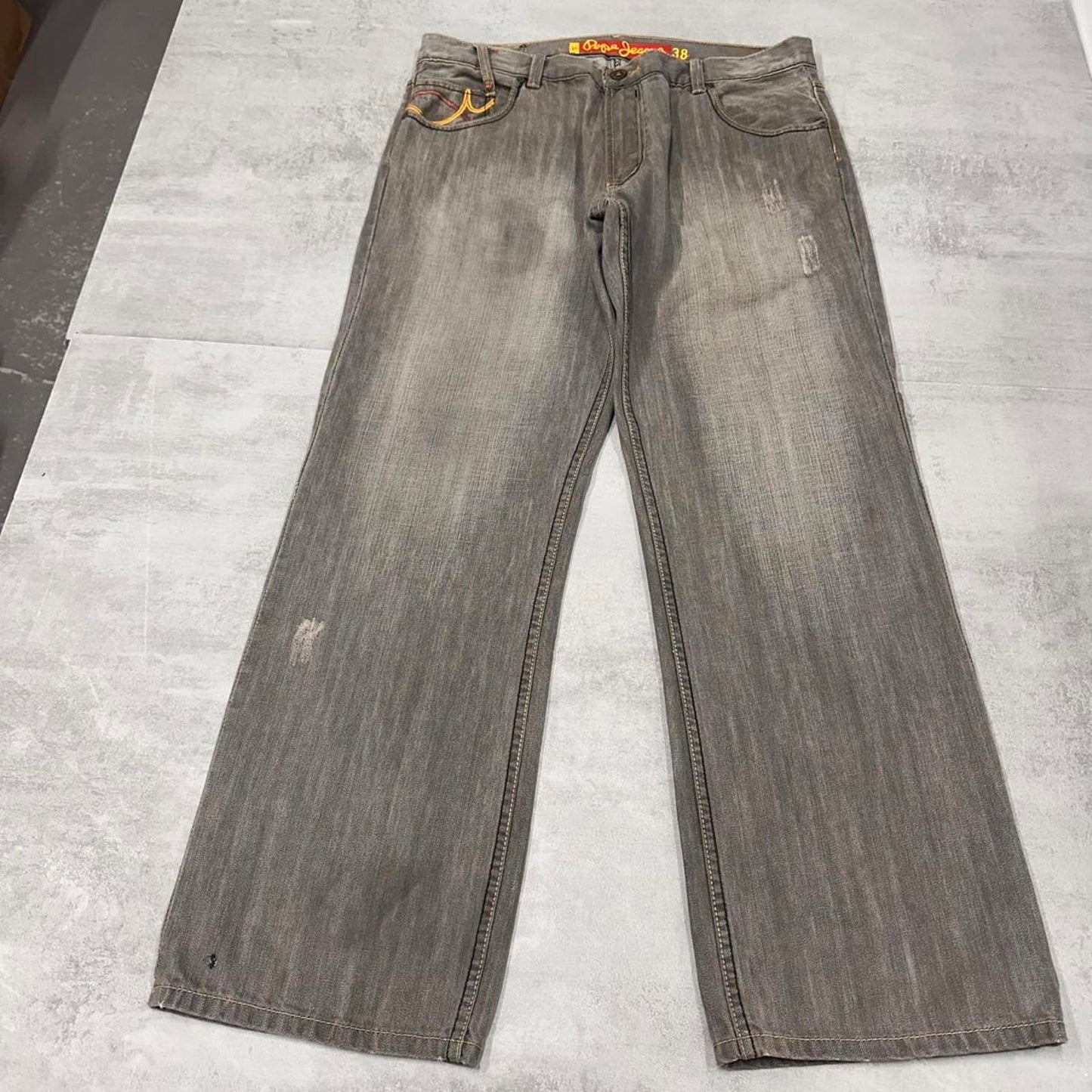 Baggy embroidered grey Pepe jeans W38 L32