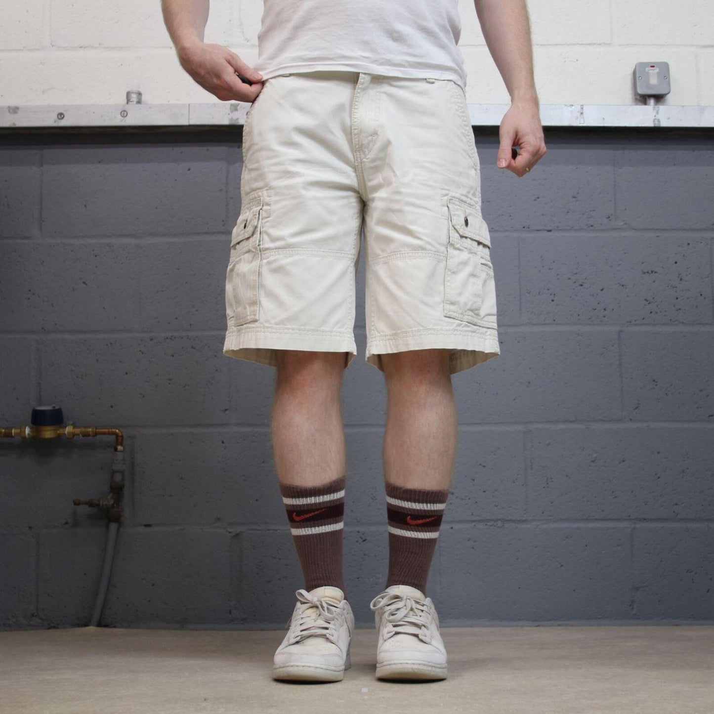 Levi’s cargo chino shorts white Y2K cargo shorts summer festival