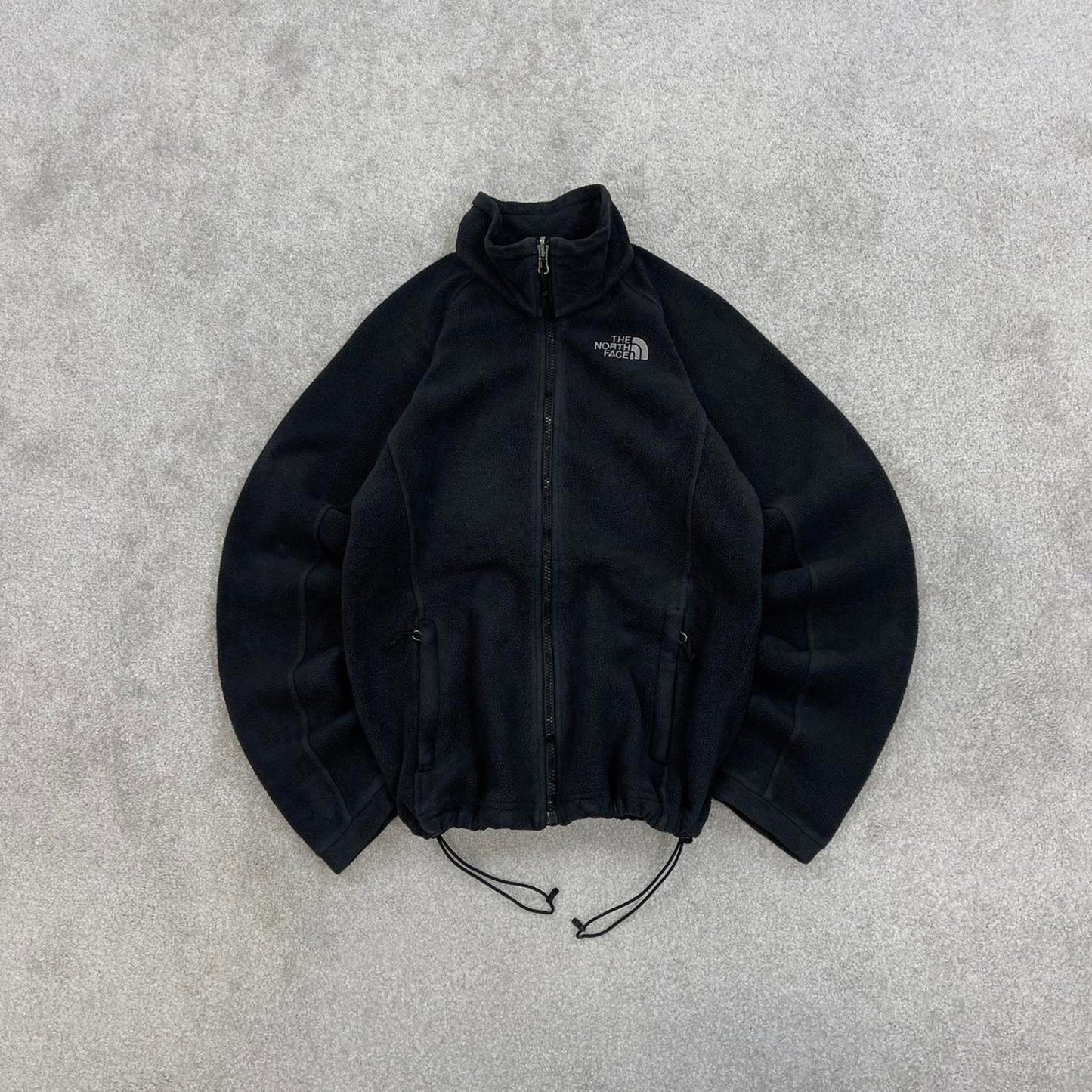 Black North Face technical zip up fleece Small women's TNF y2k style autumn