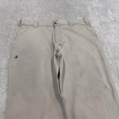 Carhartt carpenter skater pants W35L30 beige relaxed 90s style cargos