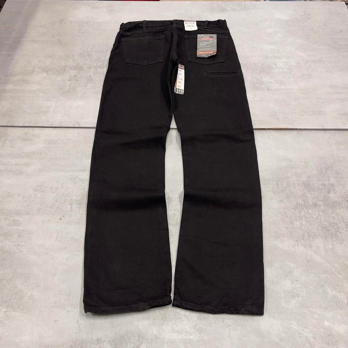Dickies carpenter jeans W34L34 black 90s American skate style loose thick denim cargos workwear