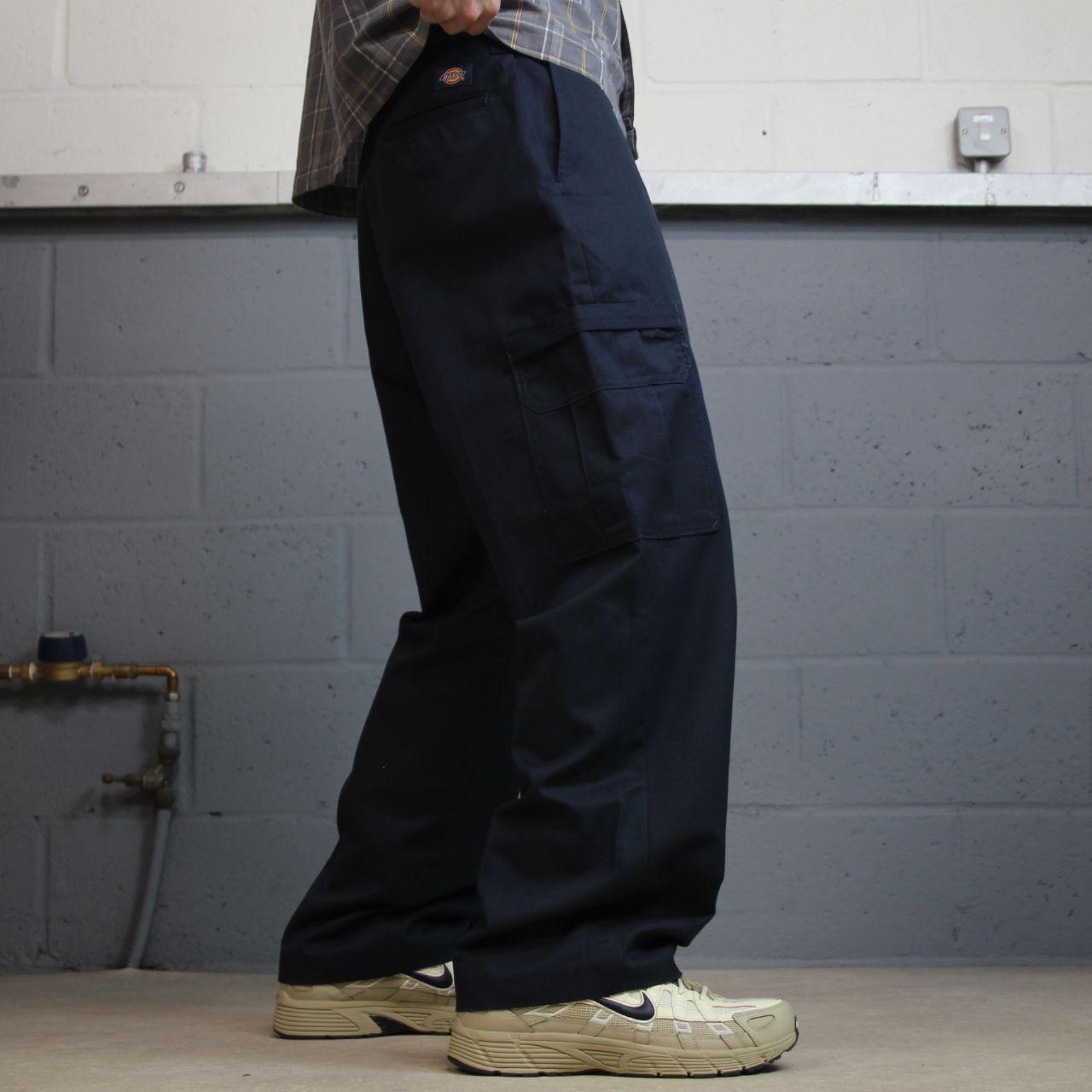Dickies baggy cargo pants y2k navy W34L30 wide leg Loose fit skater surf pants