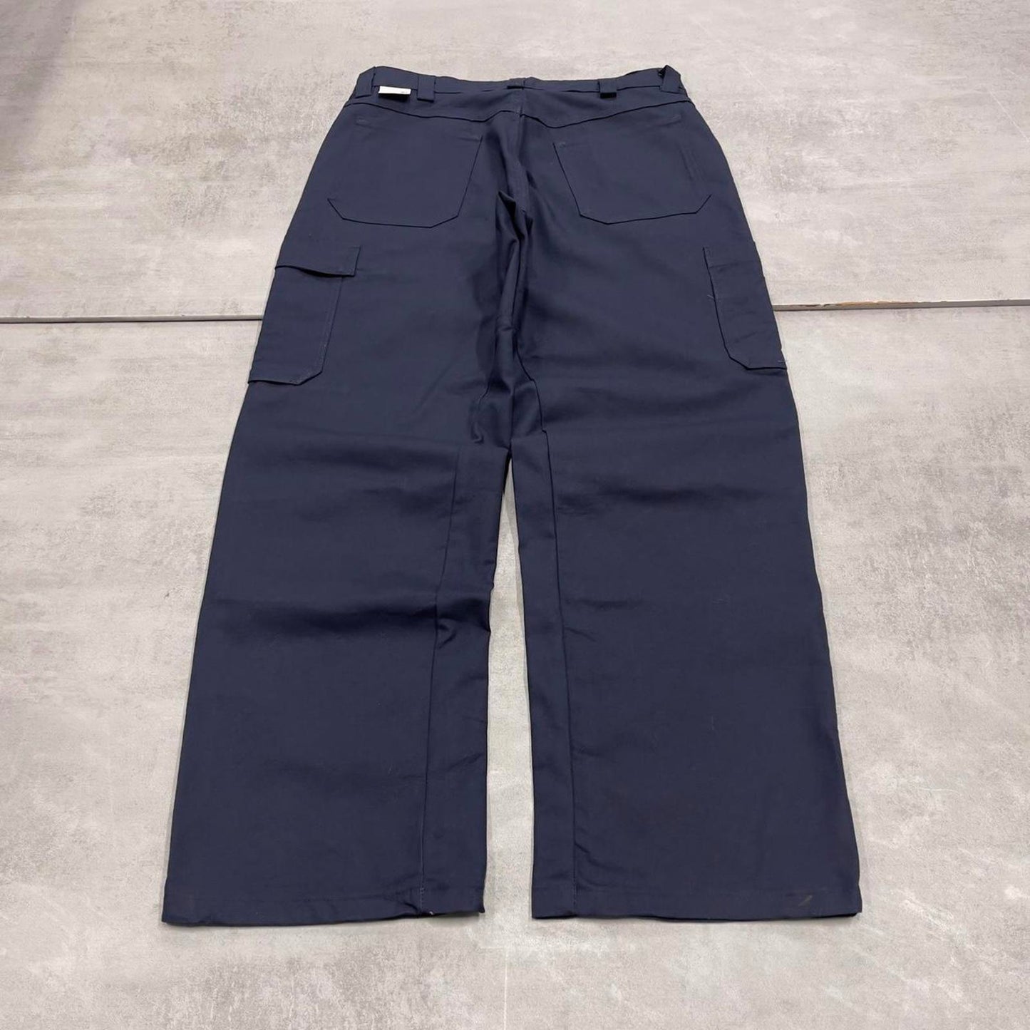Baggy Red Kap cargo pants W32L30 navy loose wide leg y2k style double knee carpenter trousers