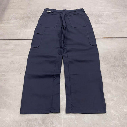 Baggy Red Kap cargo pants W32L30 navy loose wide leg y2k style double knee carpenter trousers