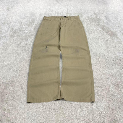 Carhartt carpenter jeans canvas work pants khaki Relaxed fit workwear cargo pants patch logo