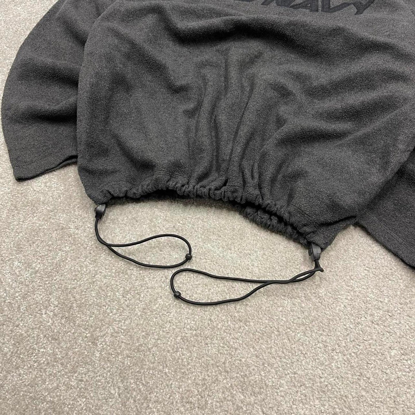 Vintage Y2K Old Navy technical fleece grey 1/4 zip up tech pull over embroidered autumn wear