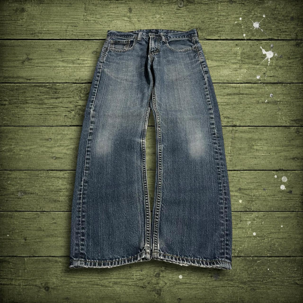 Levi's 505 straight fit jeans y2k blue Regular straight leg denim pants red tab logo