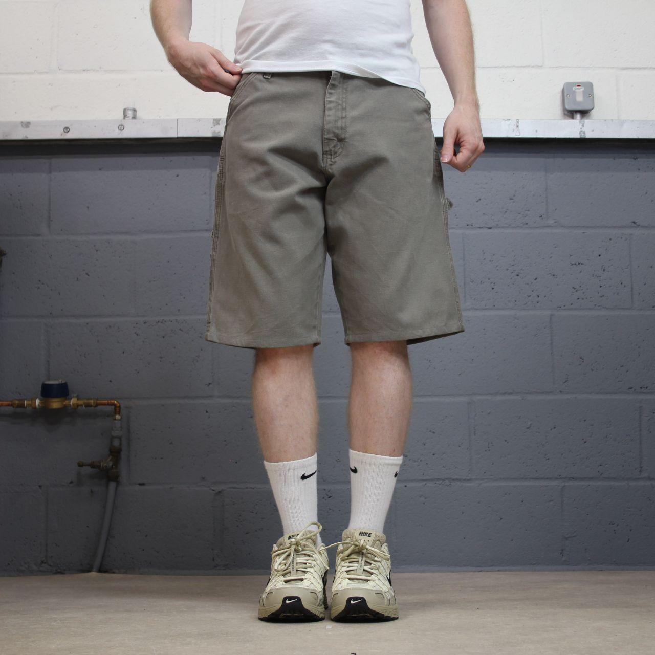 Rustler carpenter shorts khaki grey Loose skater style summer festival cargo jorts