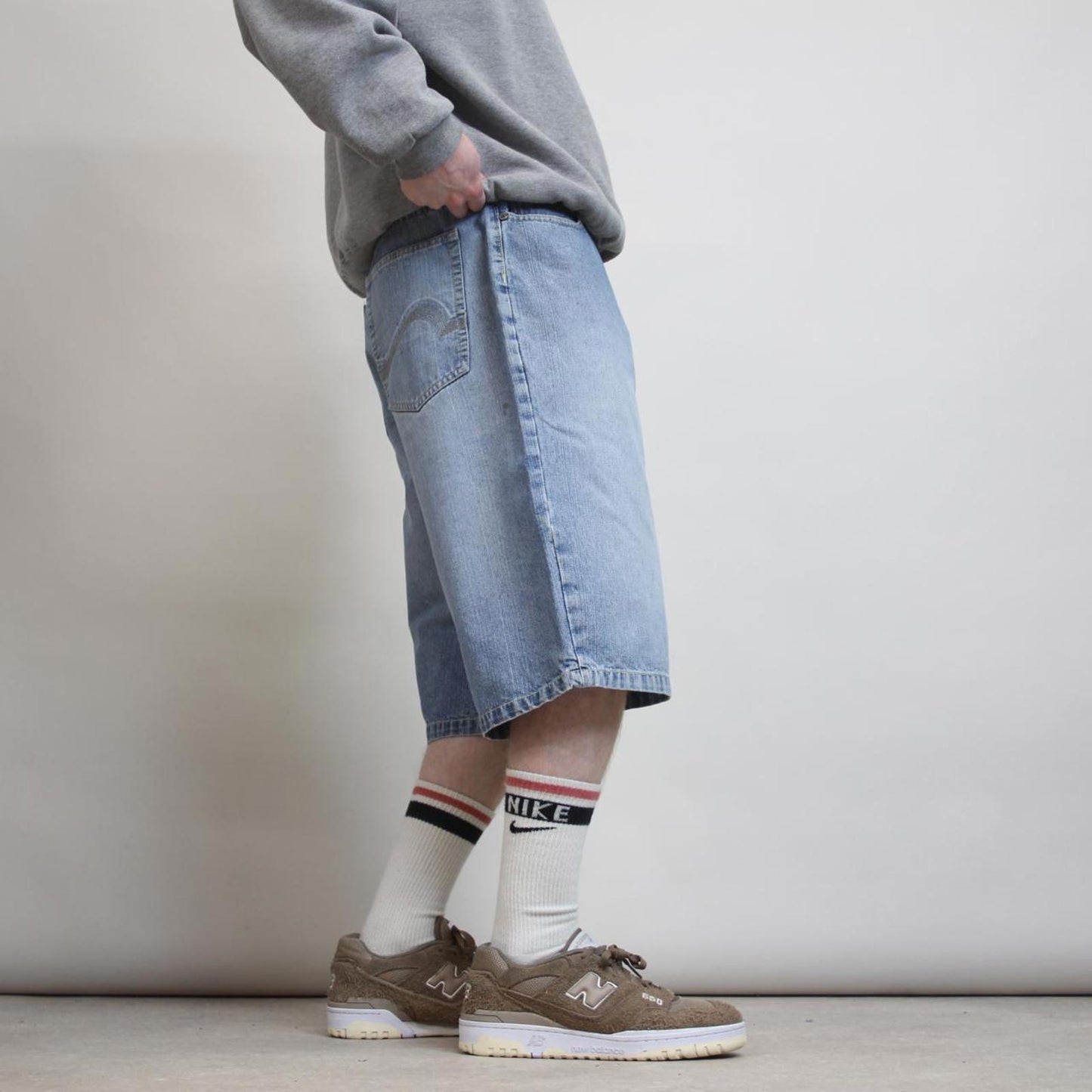 Baggy Drunknmunky jorts W34 baggy wide leg 90s style skater shorts