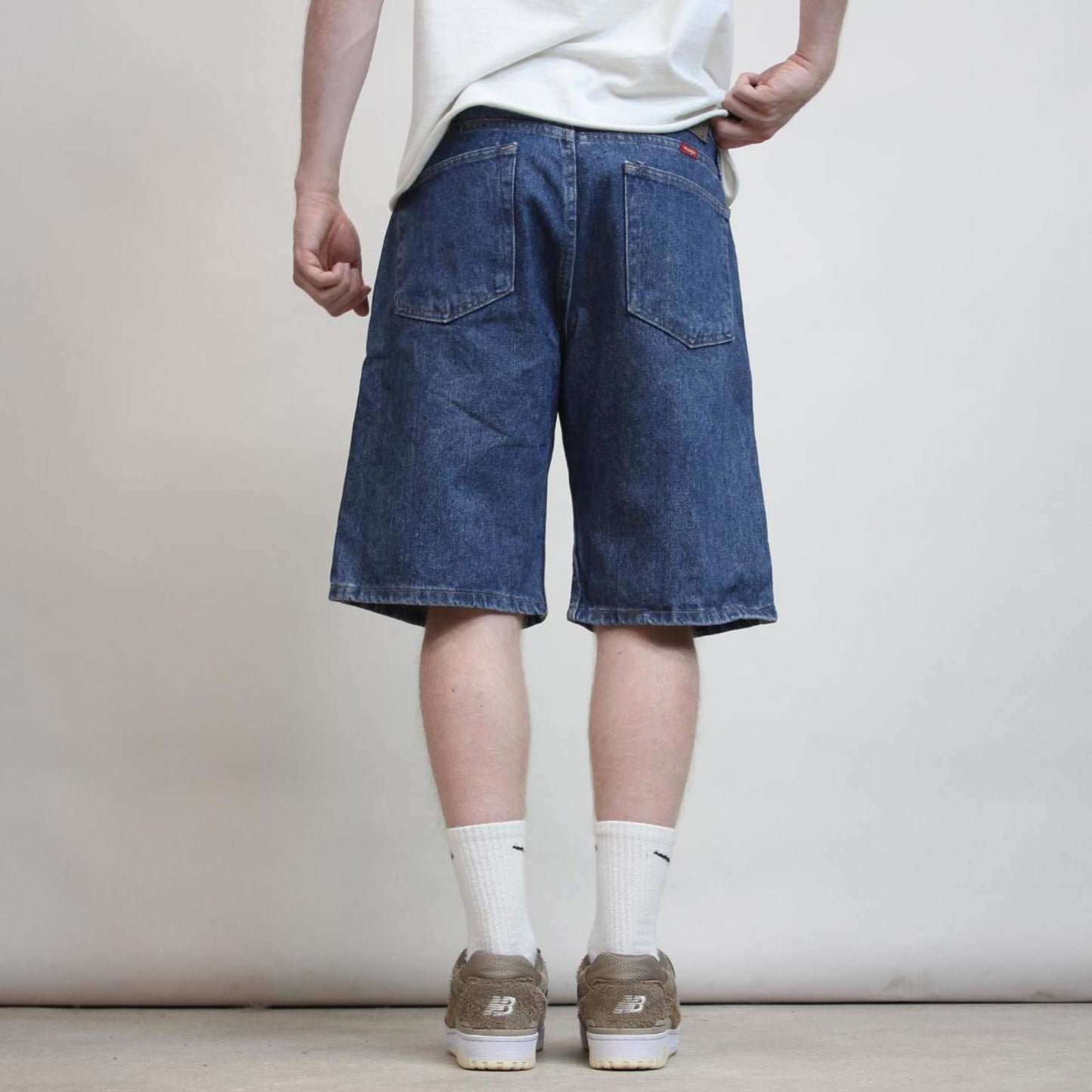 Mens Baggy Wrangler jorts W34 denim skater style shorts