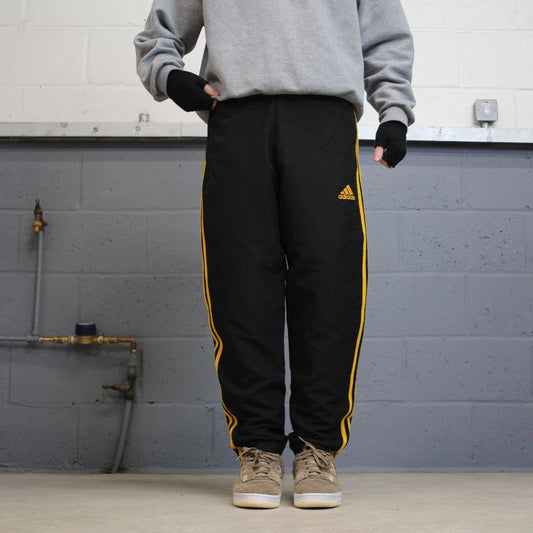 Vintage Y2K Adidas tracksuit bottoms black