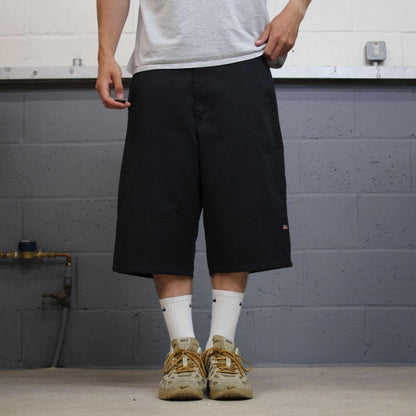 Dickies carpenter shorts chino black Chino style skater shorts long loose leg festival
