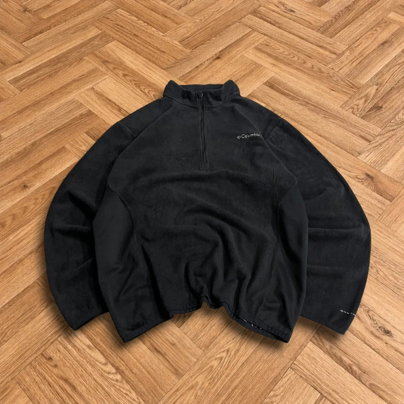 Columbia y2k 1/4 zip fleece mens black autumn pullover