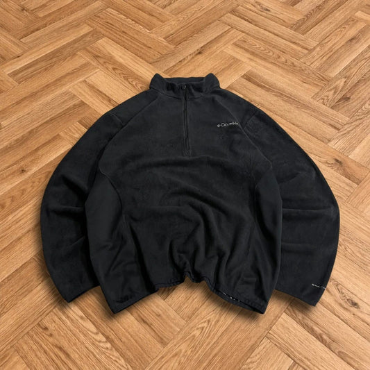 Columbia y2k 1/4 zip fleece mens black autumn pullover