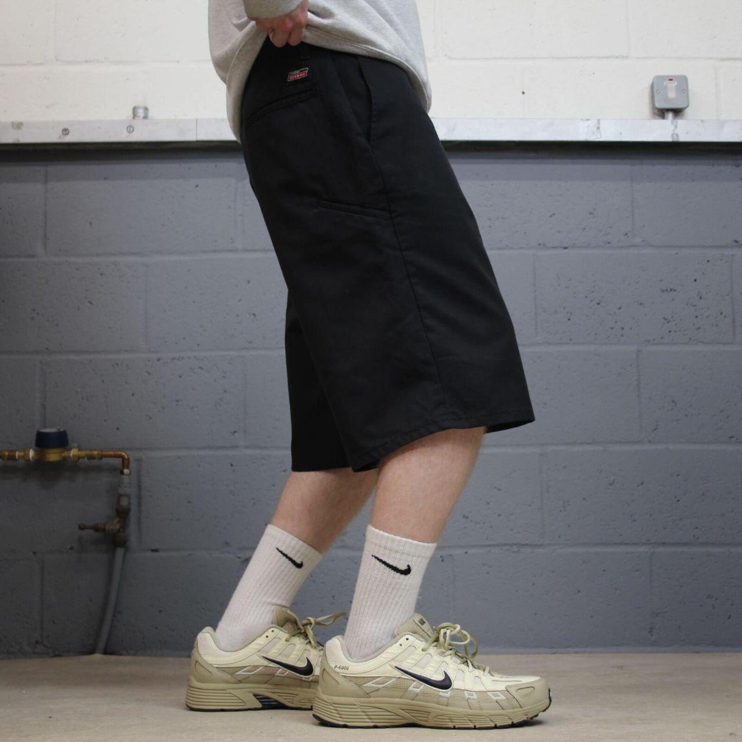 Dickies carpenter shorts long leg black Twill chino skater style shorts loose long leg
