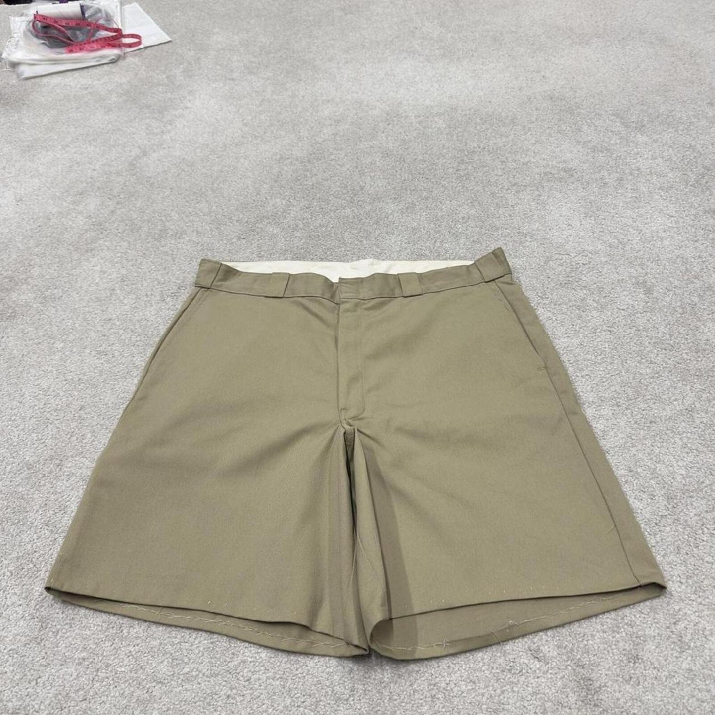 Dickies baggy carpenter shorts khaki Loose twill chino style skate shorts