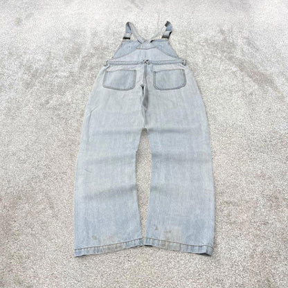 00s BDG denim dungarees overalls W31L32 blue mens denim y2k style bib & brace workwear
