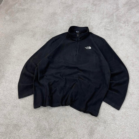 Black Y2K The North Face technical pullover fleece XXL men’s 1/4 zip TNF Autumn