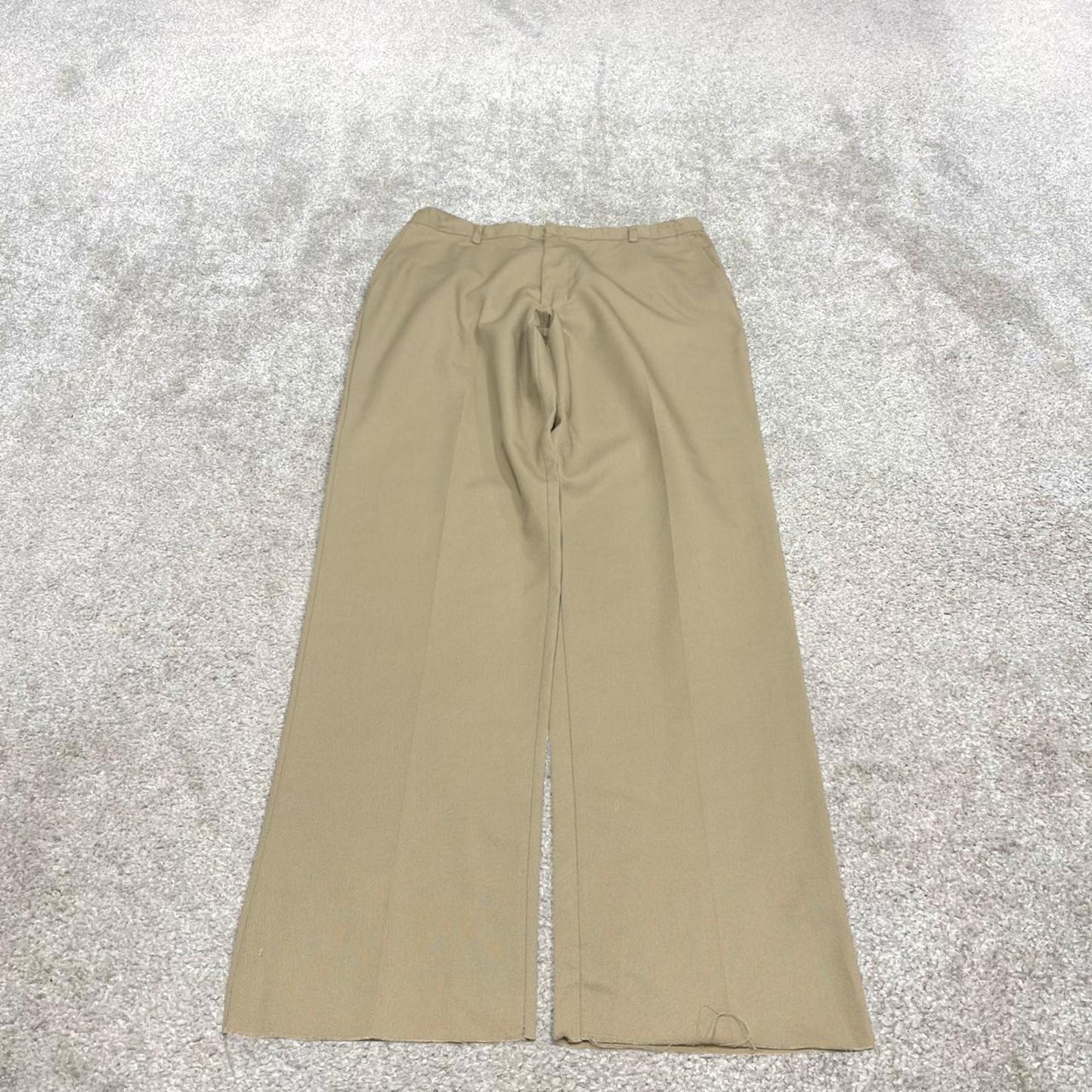 Y2k baggy work pants loose beige Chino style skater trousers Red Kap workwear patch logo