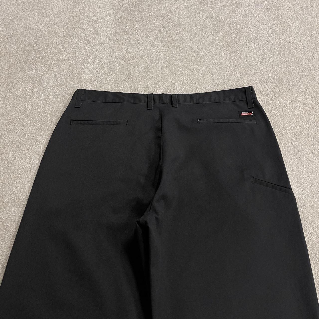Dickies baggy double knee pants black W38L32 Loose fit chino skate work trousers