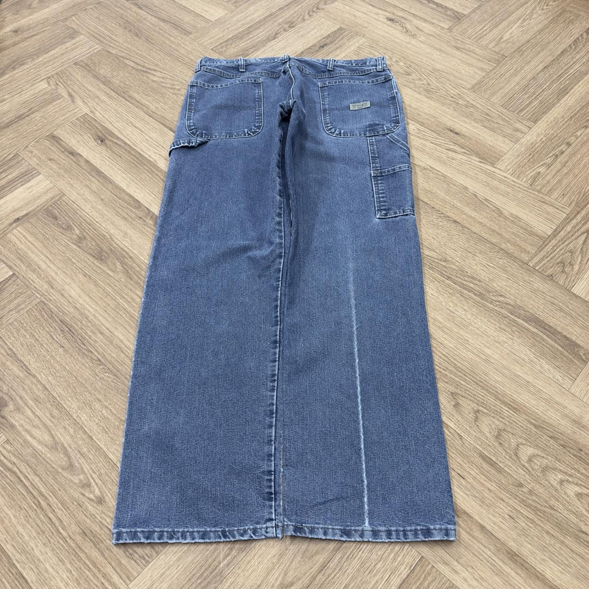Vintage Wrangler carpenter jeans y2k Loose fir denim utility workwear skate trousers
