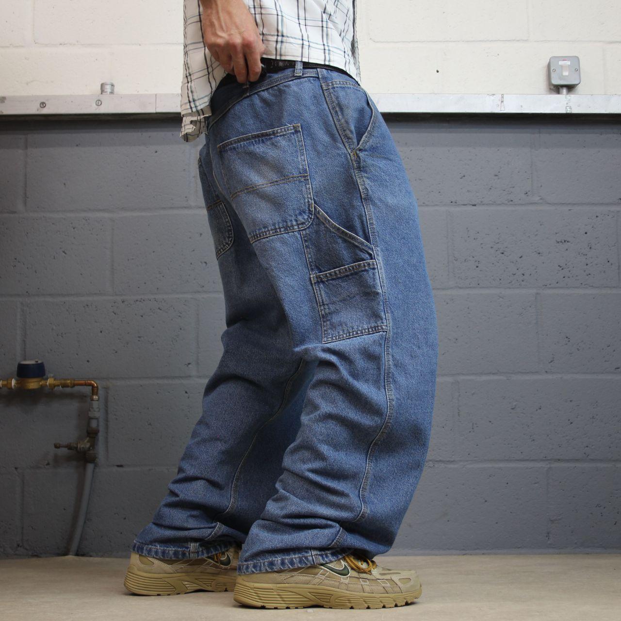 Denim carpenter jeans y2k W40L32 blue Loose straight leg skater style work cargos