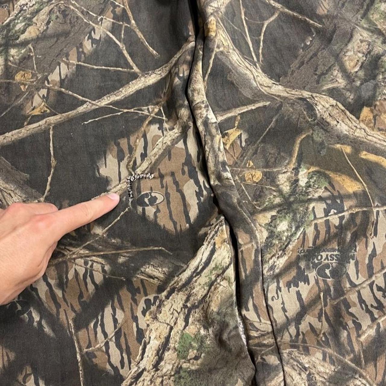 ScentLok canvas camo joggers y2k khaki L Mossy Oak camouflage sweatpants elastic drawstring waist