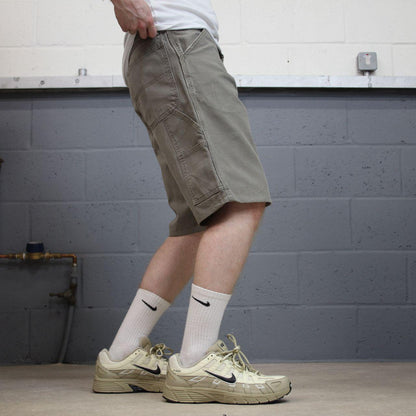 Rustler carpenter shorts khaki grey Loose skater style summer festival cargo jorts