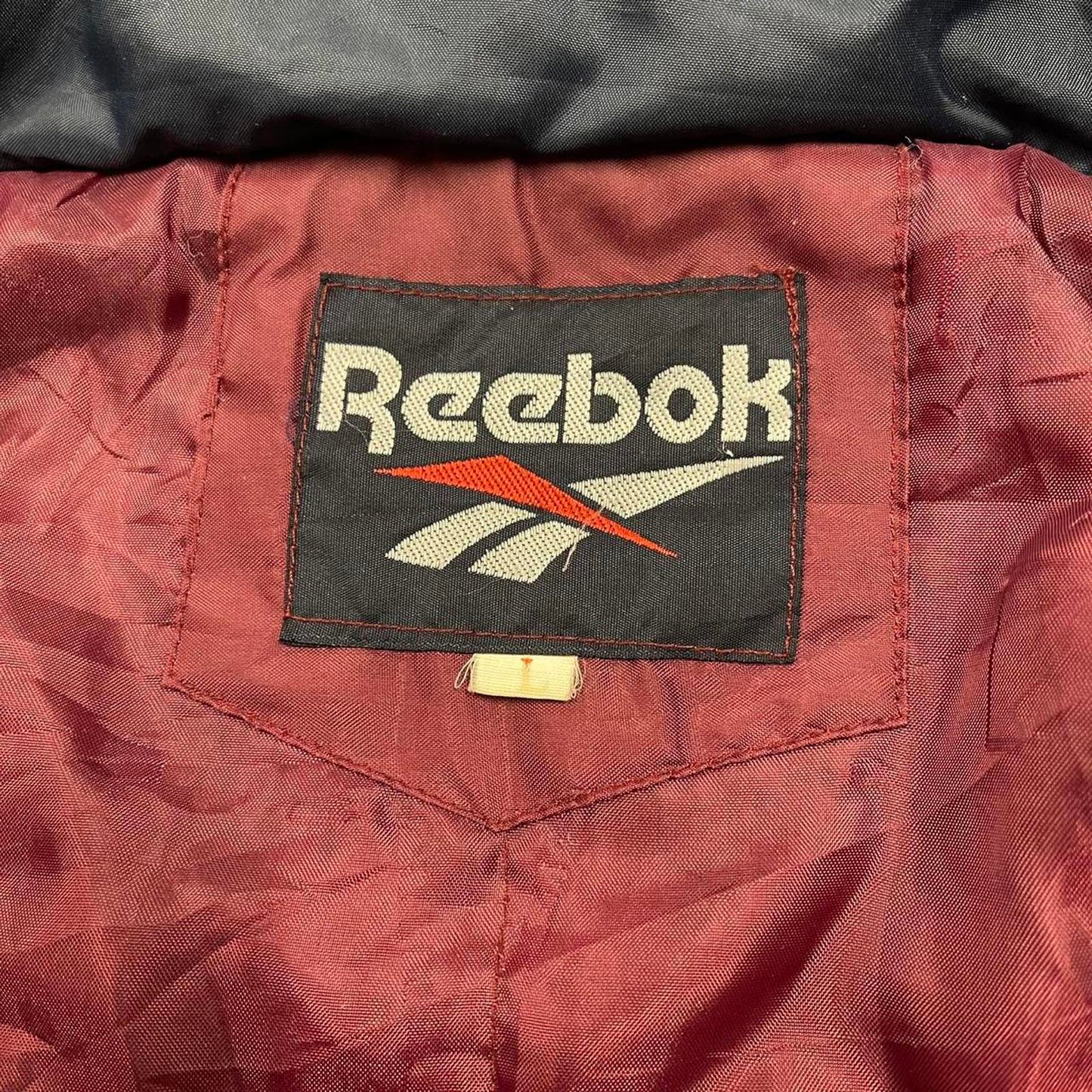 Vintage y2k technical windbreaker jacket burgundy Boxy embroidered bomber jacket with detailing