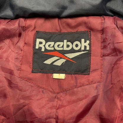 Vintage y2k technical windbreaker jacket burgundy Boxy embroidered bomber jacket with detailing