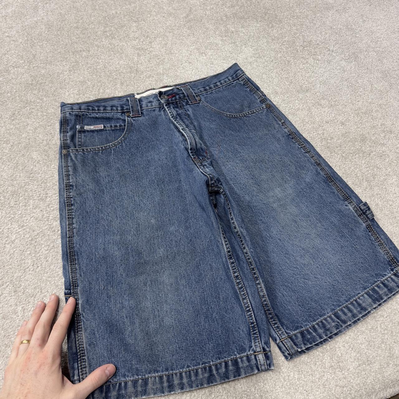 PACO denim carpenter shorts y2k blue Surf summer style jorts perfect for festival
