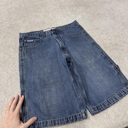 PACO denim carpenter shorts y2k blue Surf summer style jorts perfect for festival