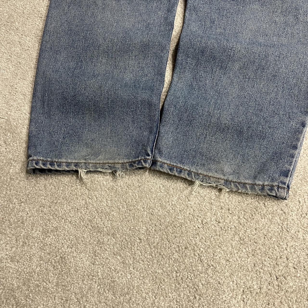 Y2K Levi’s 550 jeans W30L30 straight leg relaxed blue Relaxed fit 5 pocket pants red tab logo